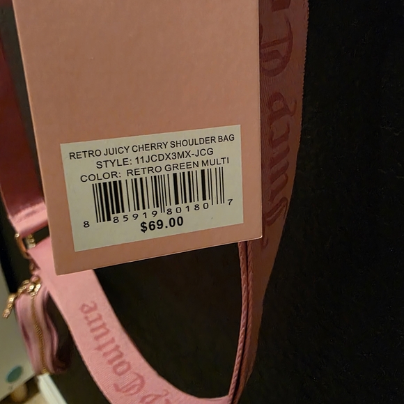 NWT Juicy Couture Retro Juicy Cherry Shoulder Bag - Picture 6 of 6